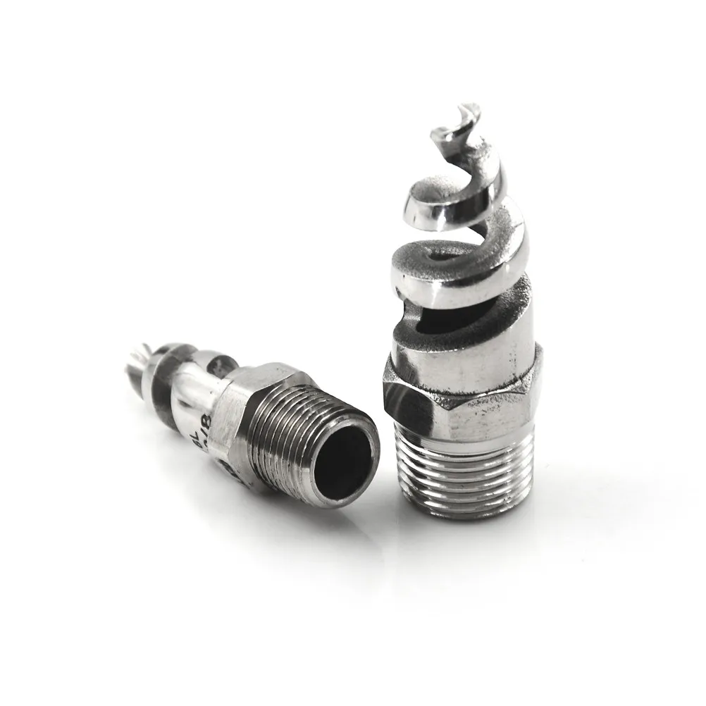 1//4/" 1//2/" Stainless Steel Spiral Cone Atomization Spray Nozzle Sprinkler HeadZS
