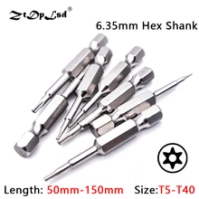 ZtDpLsd 1 шт. T5-T40 электрическая отвертка Биты головка магнитное отверстие удлиненное бит S2 сталь Сливы Полые Torx наборы