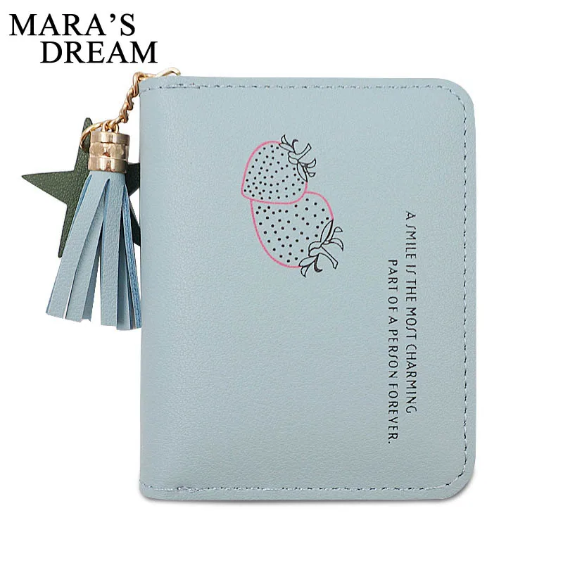 Fashion Women Short Wallet PU Leather Tassel Lady Cute Mini Wallets Brand Women's Purse Small Portable Female Card Holder Bags | Багаж и