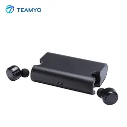 Teamyo Twins TWS беспроводные наушники мини Bluetooth беспроводные наушники стерео туры гарнитура спортивные наушники с зарядным чехлом