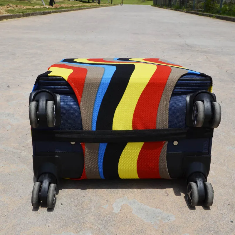 18-24 дюймов цветной Модный Эластичный Чехол для багажа защитный чехол для чемодана тележка чехол для путешествий багаж пылезащитный чехол