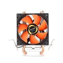 2 Heatpipe алюминиевый вентилятор охлаждения процессора для Intel 775/1155 AMD 754/AM2-PC