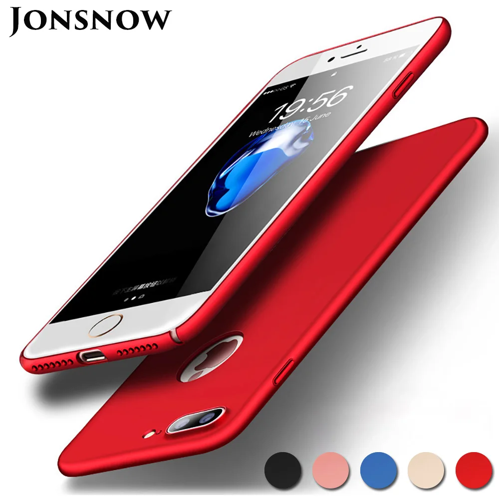 

JONSNOW Luxury Frosted Case For iPhone 7 8 Hard Plastic Full Protection Back Cover for iPhone 6 6S Case For iPhone 7 8 Plus