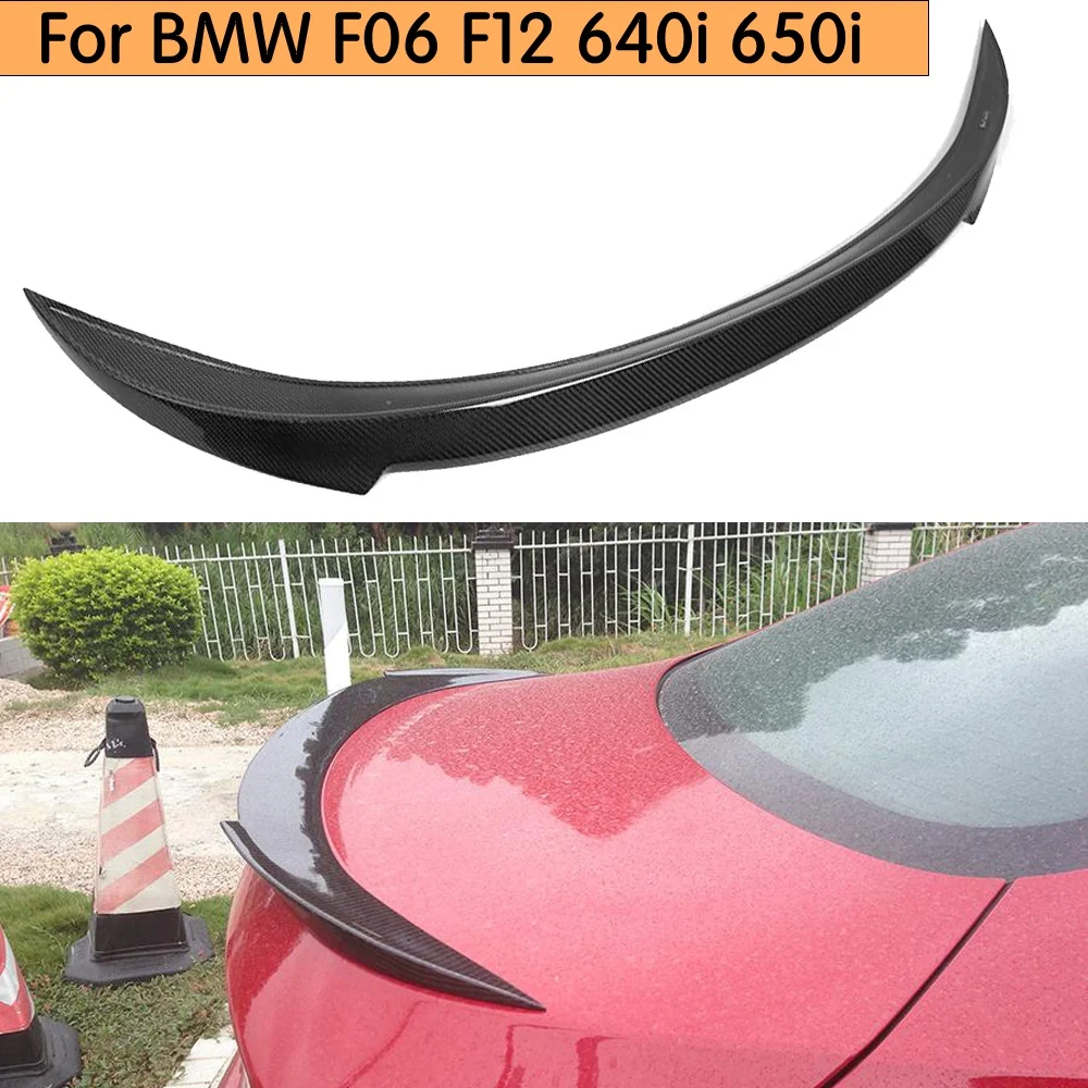 High Quality Carbon Fiber Rear trunk lip Spoiler Wing For BMW 6 series F06 F12 4 Door 2013-2016 | Автомобили и мотоциклы