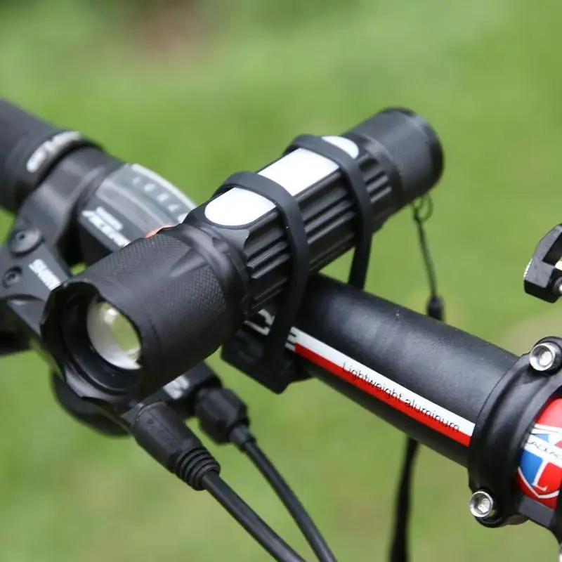 Рули для велосипеда Силиконовые ремни для бандажа ремешки для фонаря держатель фонаря для велосипеда эластичный велосипедный Пояс аксессуары