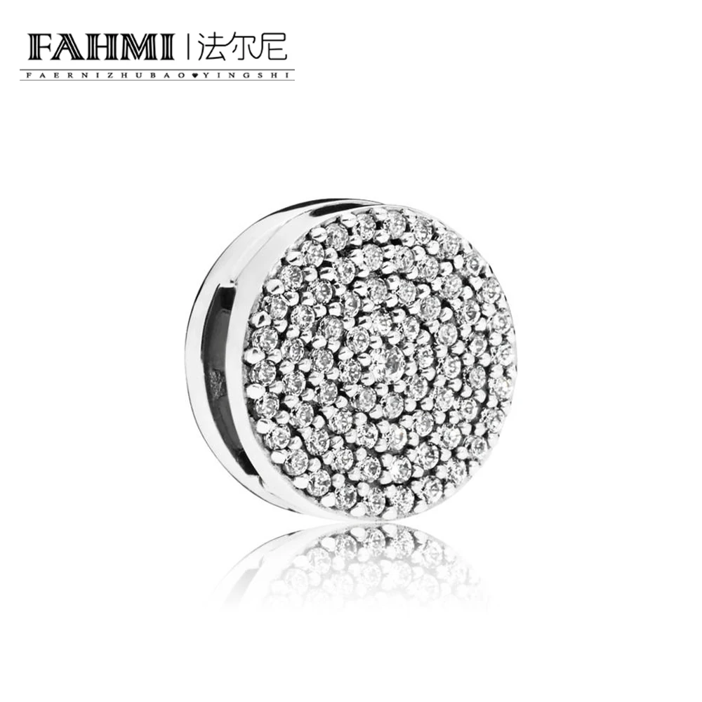 

FAHMI 100% 925 Sterling Silver New 797583CZ REFLEXIONS DAZZLING ELEGANCE CLIP CHARM Original Women's Jewelry Charming Gift