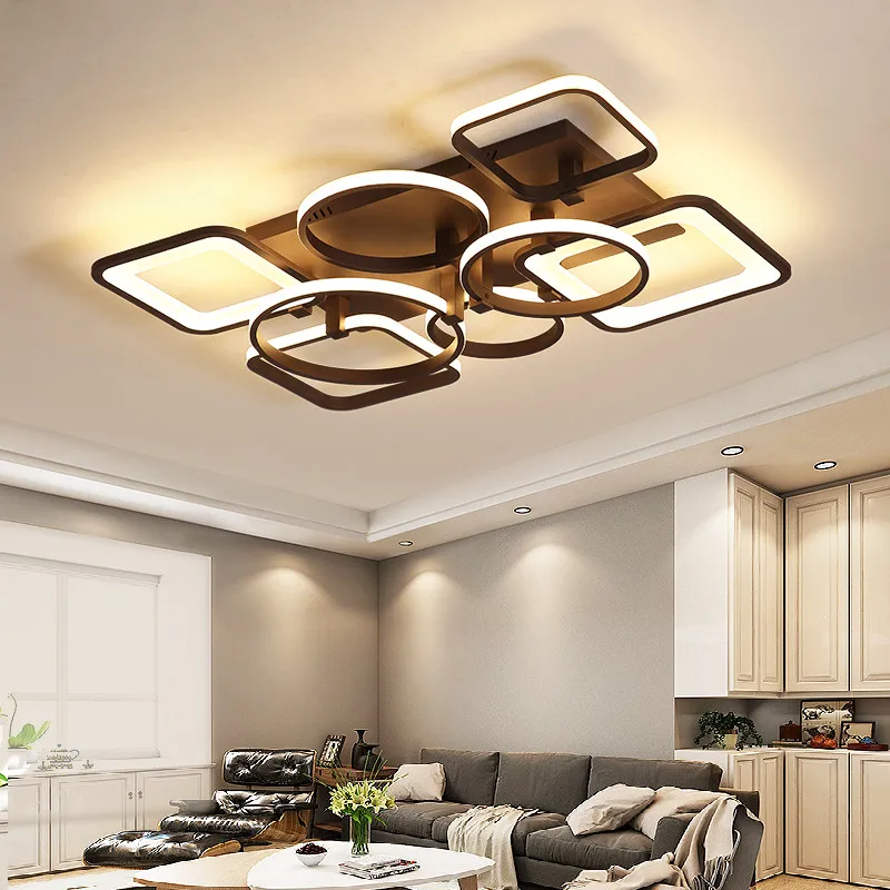 

Chandelier Modern LED Aluminum Wave Chandelier for Bedroom Living room plafonnier lustre de plafond Modern Black LED Chandelier