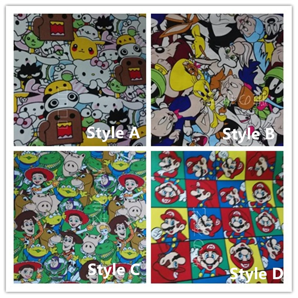 90*145 см лоскутное полотно ткани Японии мультфильм анимация ткань для ткани дети Постельные принадлежности домашний текстиль школьная сумка для Вышивание