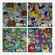 90*145 см лоскутное полотно ткани Японии мультфильм анимация ткань для ткани дети Постельные принадлежности домашний текстиль школьная сумка для Вышивание
