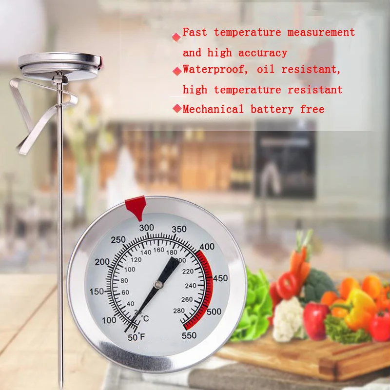 

Barbecue Meat Thermometer Dial Temperature Metering Cooking Food Thermometer Probe Household Oven Thermometer Tool
