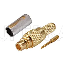 Superbat 10 шт. RF разъем MMCX обжимной штекер для коаксиального кабеля RG174, RG316, LMR100