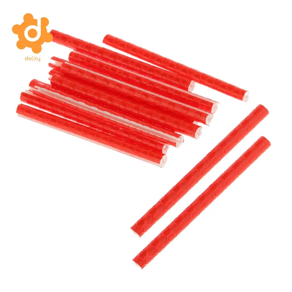 12pcs Bike Spoke Rod Wheel Reflector Reflective ABS Safety Tube Cooler with reflective spokes for all kinds of bicycles