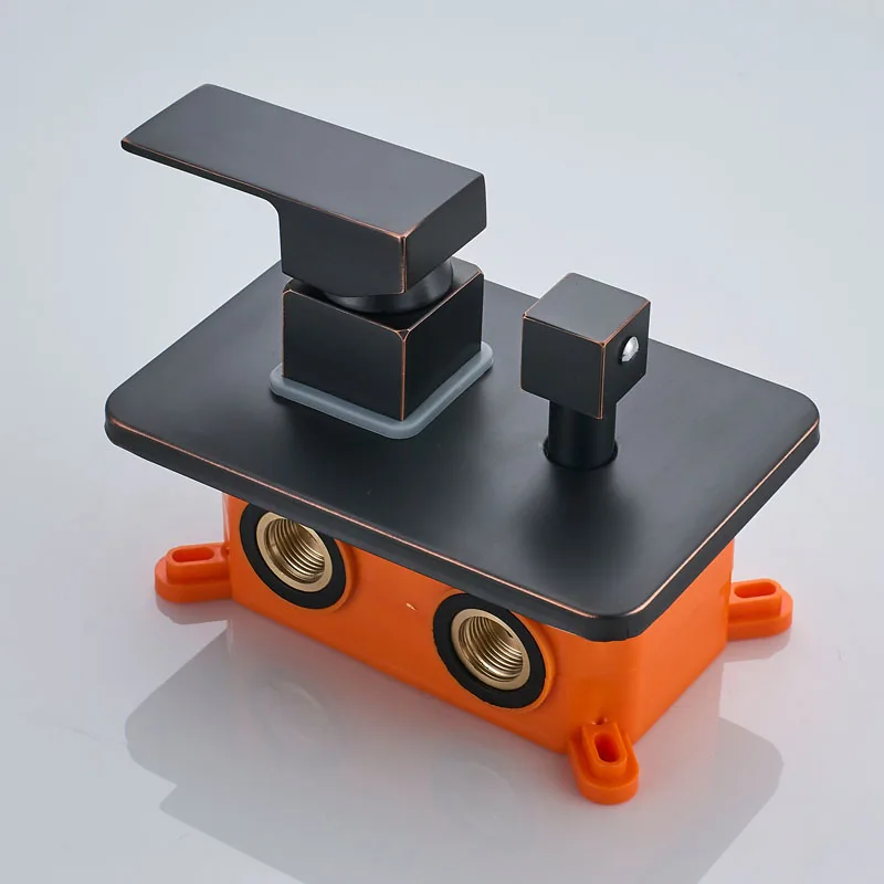 2 and 3 ways wall mounted shower faucet Mixer valve brass bathroom bath control switch mixer embedded box control Valve