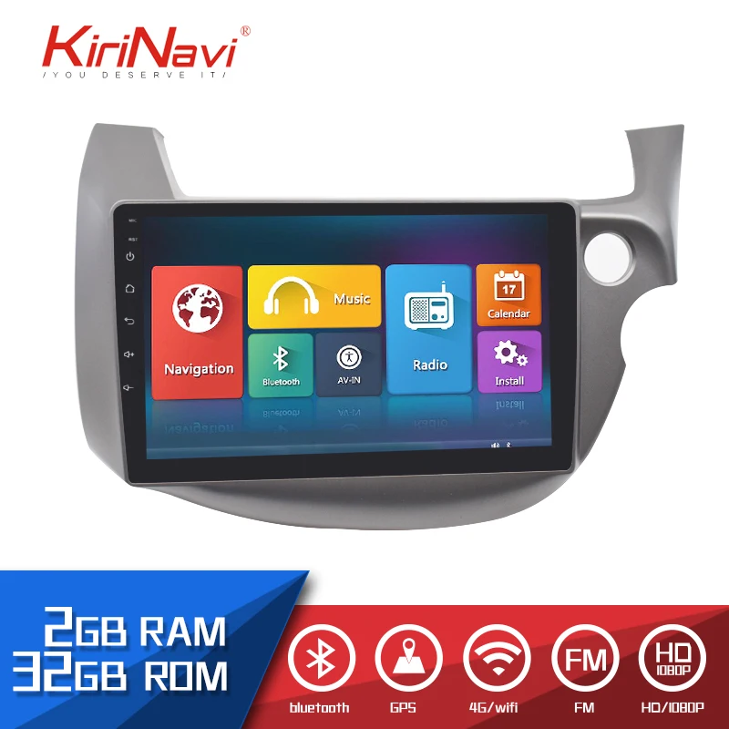 

KiriNavi 2 Din 10.2" Touch screen Car Radio For Honda Fit 2006-2012 Android DVD Auto Audio GPS Multimedia Navigation System