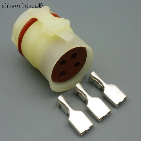 shhworldsea 4 pin 6.3mm auto car Generator plug oxygen sensor wire round cable connector Automobile Housing Connector plug shhworldsea 4 pin 6.3mm auto car Generator plug oxygen sensor wire round cable connector Automobile Housing Connector plug