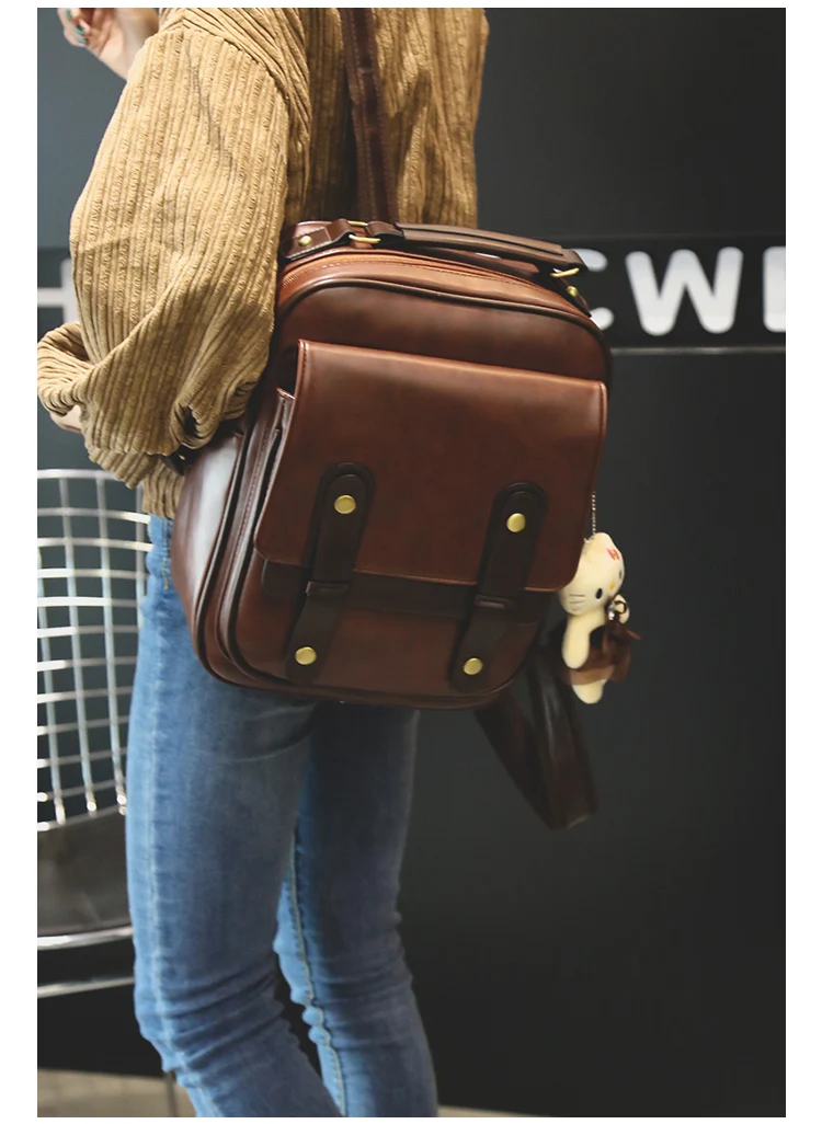 2017 New Wemen Bag Summer Vintage Vintage London Backpack Wemen Korean Style Simple Joker Student School Bag Girl Travel Bag02