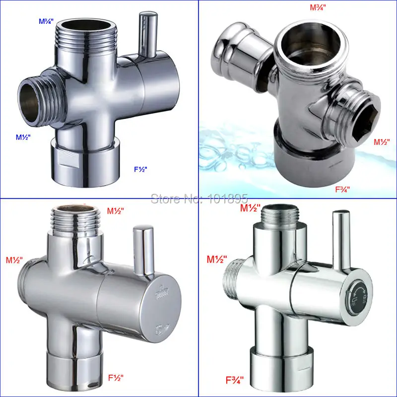 

High Quality Brass Material Chrome Finishing Water Separator Quick Open Cartridge Diverter X13501