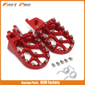 

Billet MX Wide Foot Pegs Rests Pedals For CR125 CR250R CRF450X CRF250R CRF250X CRF450R CRF450RX Offroad Dirt Bike Motocross