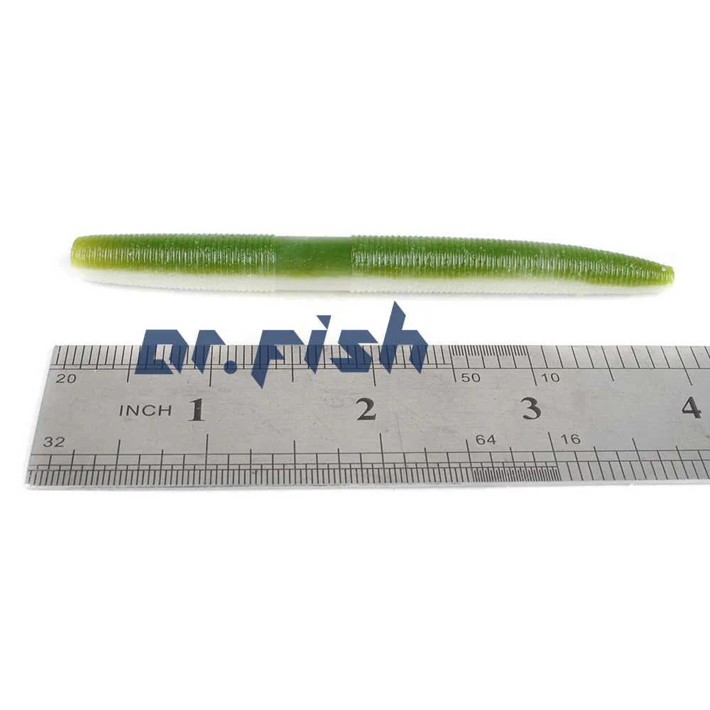 Dr. Fish мягкий пластиковый червь Fat WACKY Worm приманка два цвета для ловли окуня Teaxs Carolina