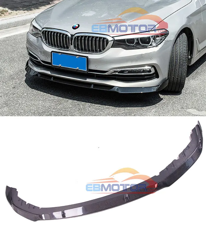Real Carbon Fiber front lip spoiler fot BMW G30 standard model 2018UP