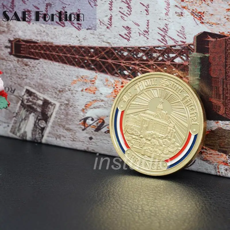 

Challenge Coin ST France Gold Coin Clad Commemorative Coin