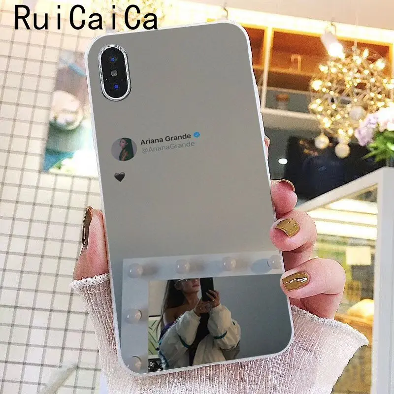 Ruicaica Ariana Grande God is a woman DIY печать рисунок чехол для телефона для iPhone 8 7 6 6S Plus X XS MAX 5 5S SE XR 10 Чехол