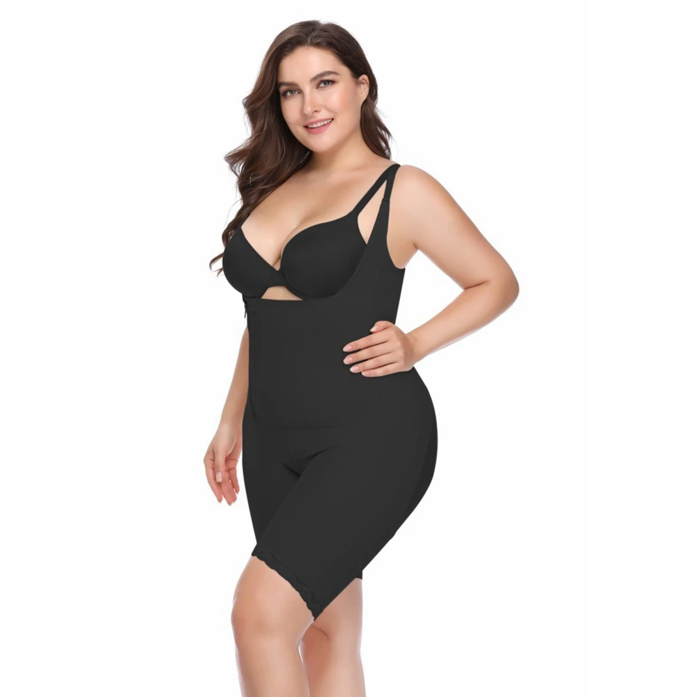 Корректирующее белье Для женщин Full Body Shaper корректирующее утягивающее белье корсет формирователь с открытой промежностью, уменьшая Ремни боди корсет моделирования ремень 6XL