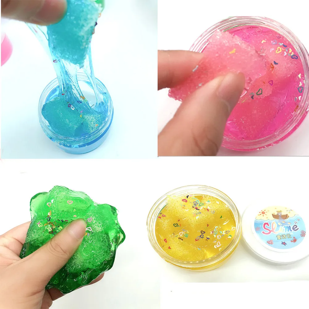 

Honeycomb Colorful Clay Slime DIY Crystal Mud Multicolor Foaming Mud ball Slime kids Toy Imagination Creativity craft C523