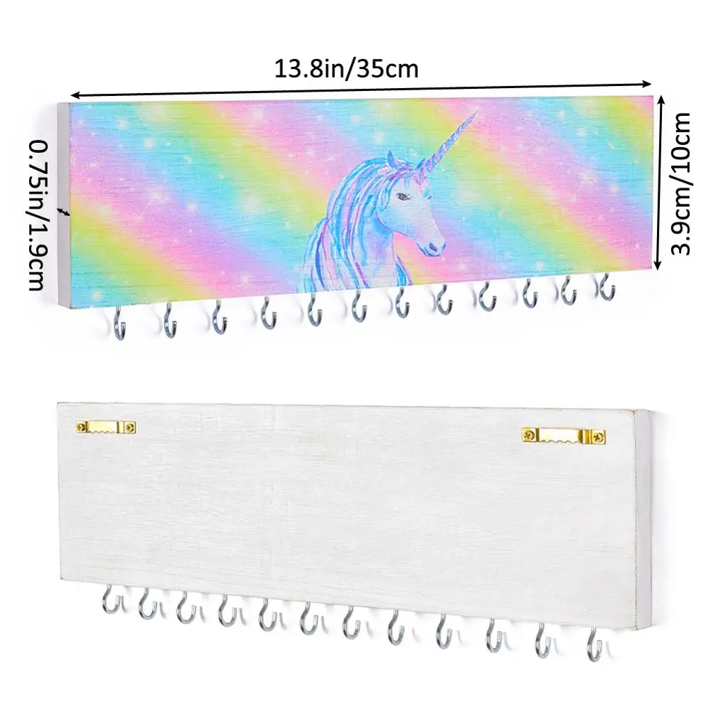 wooden unicorn storage rack