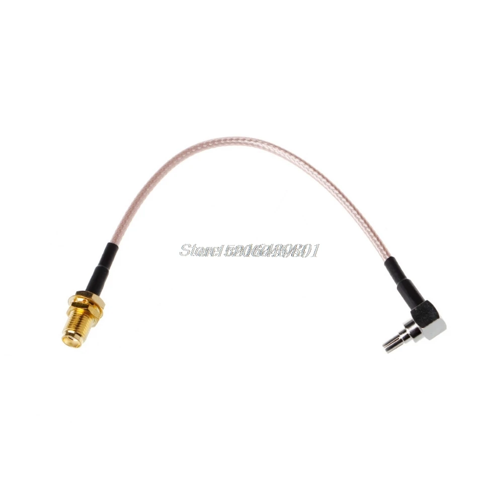 

RF SMA Switch CRC9 Pigtail Cable SMA Female Bulkhead Connector Switch CRC9 Male Right Angle Connector RG316 Cable 15cm 6" R08