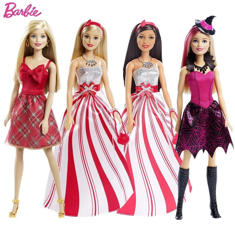 

Original Brand Holiday Princess Dolls Of Halloween Christmas Girl Toys A Birthday Present Gift Boneca Barbie Gift Collection