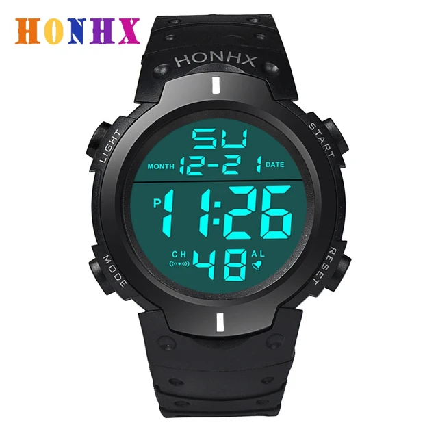 honhx 2020 yeni marka erkekler led dijital askeri izle spor saat moda acik kol saati su gecirmez erkek kol saati saatler clock brand clock fashionclock men waterproof aliexpress