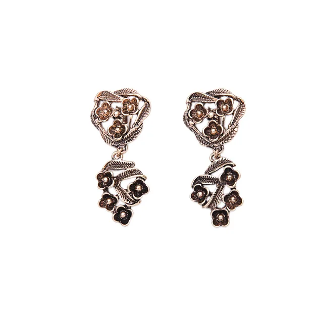 Costume Jewelry Egyptian Style Non Pierced Flower Earring 2017 Retro Costume Jewelry Egyptian Style Non Pierced Flower Earring 2017 Retro Women Clip Antique Gold