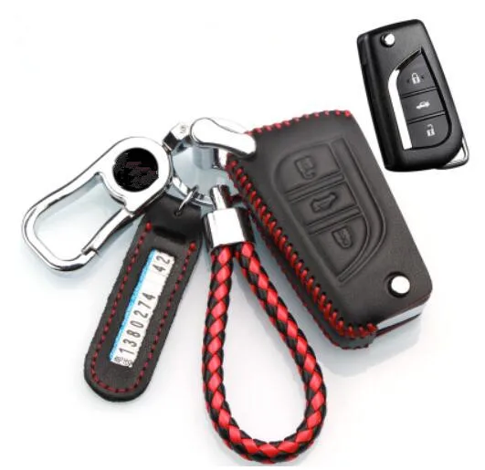 

1pc High Quality Key Packs Soft Comfortable Black Key Cases Protection Bags for Toyota Corolla Camry Rav4 Crown Reiz Highlander