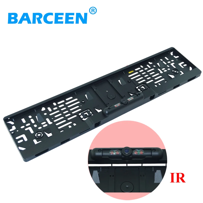 EU Car License Plate Frame Rear View font b Camera b font with Waterproof 4 IR