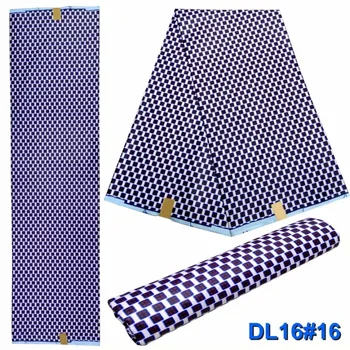 

6Yards Kente Cloth Real Wax Fabric Patchwork Wax Polyester Material Ankara African Wax Print Fabric S90319-9