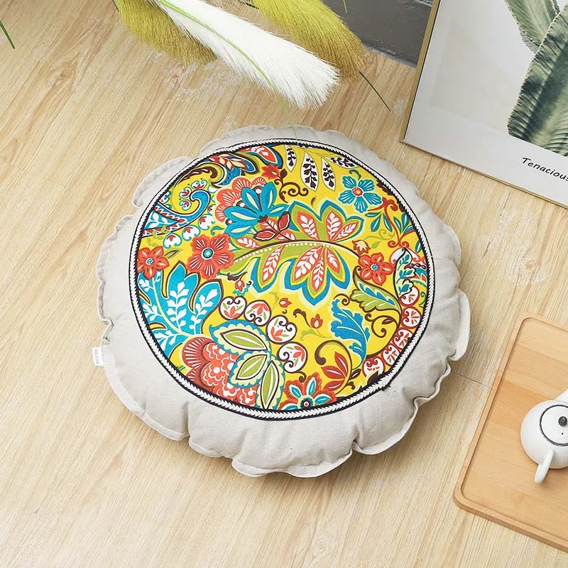 Японская подушка для сиденья Cattail Hassock Coccyx спинки стула круглая утолщенная