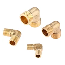 Best Offers 1/8" 1/4" 3/8" 1/2" Brass Fitting Connector BSP Male Thread 90 Deg Elbow Pipe Fitting Pneumatic Connector Coupler For Air Water Best Offers 1/8" 1/4" 3/8" 1/2" Brass Fitting Connector BSP Male Thread 90 Deg Elbow Pipe Fitting Pneumatic Connector Coupler For Air Water