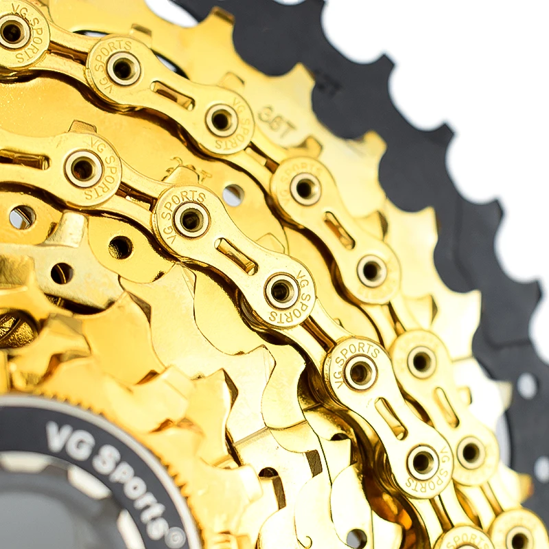VG الرياضة الجبلية الطريق الدراجة 9 10 11 سرعة Velocidade سلاسل MTB 116L الدراجات نصف/كامل الجوف الذهب الفضة دراجة أجزاء سلسلة
