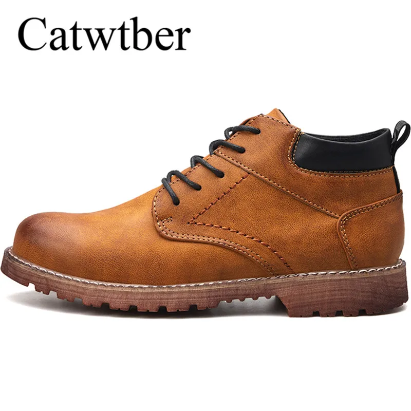 

Catwtber New 2018 Autumn Early Winter Boots Men Casual Shoes High Quality Brand Men's Boots Male Brand Ankle Botas High Quality