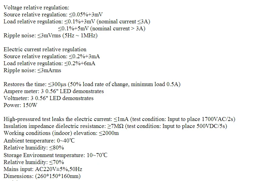 APS3005D переменный DC 30V 5A источник питания