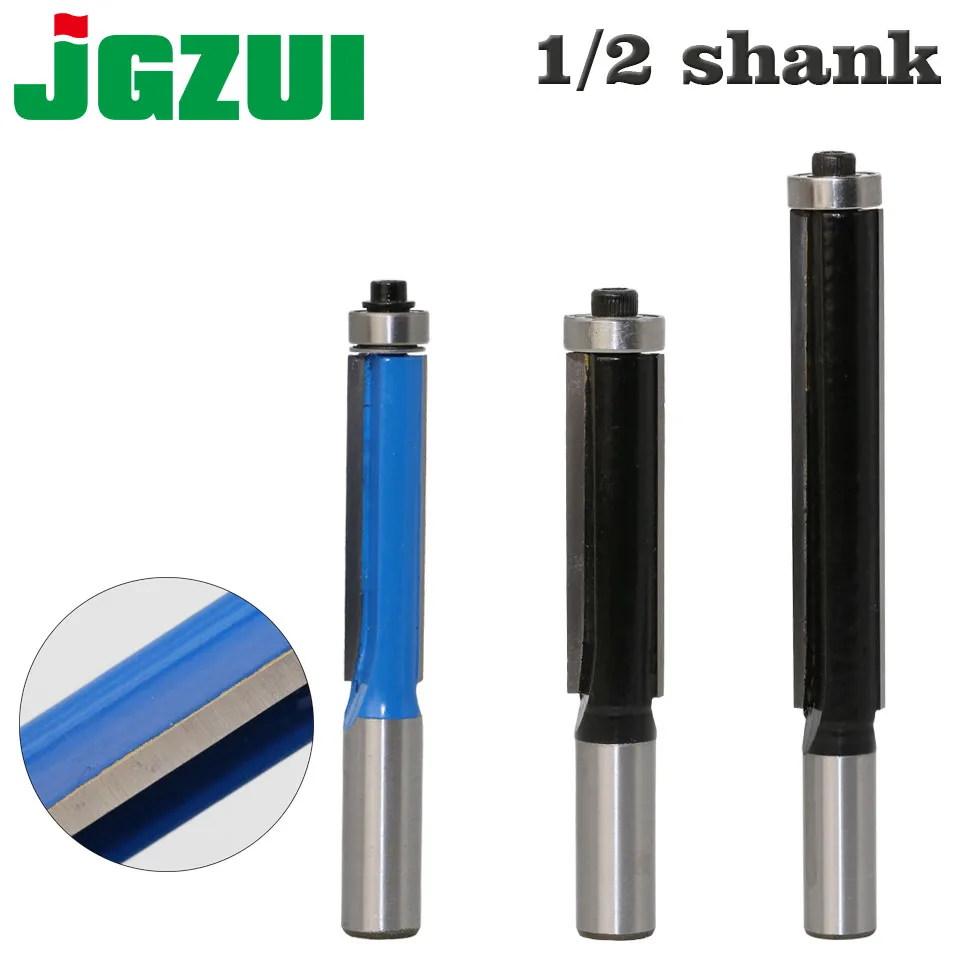 1 pc 1/2" SH 2" Extra Long Flush Trim Router Bit woodworking cutter