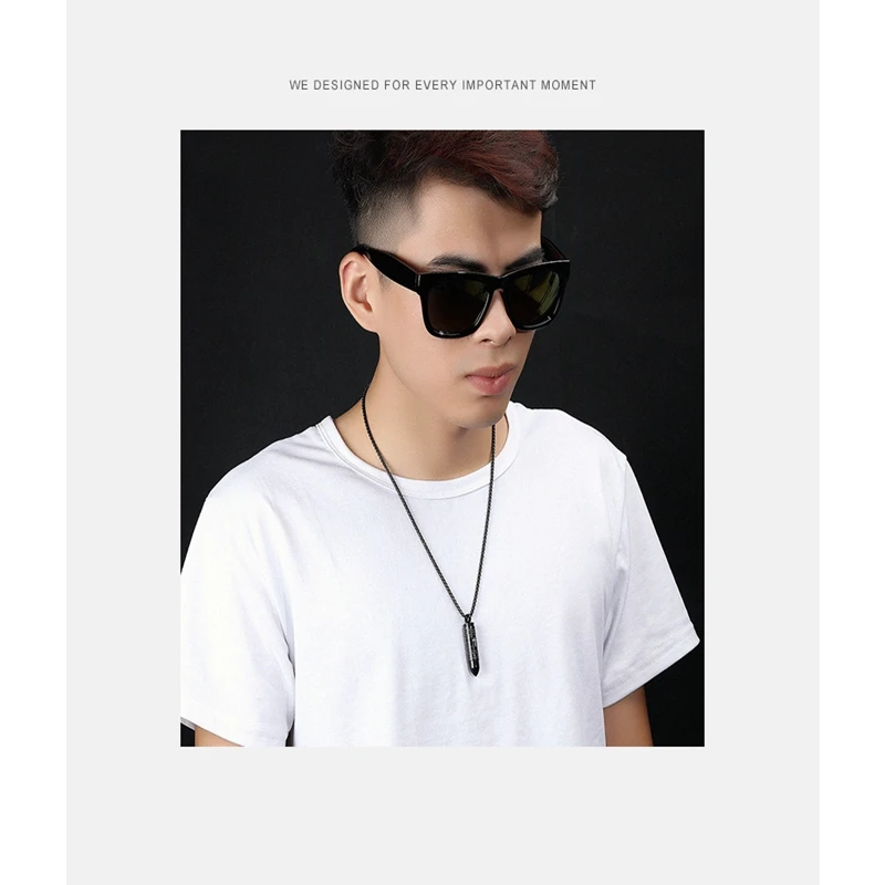 Fate Love Punk Bullet Pendant Necklaces For Men Stainless steel can unscrew creative cross loaded paper necklace English Spanish (1)