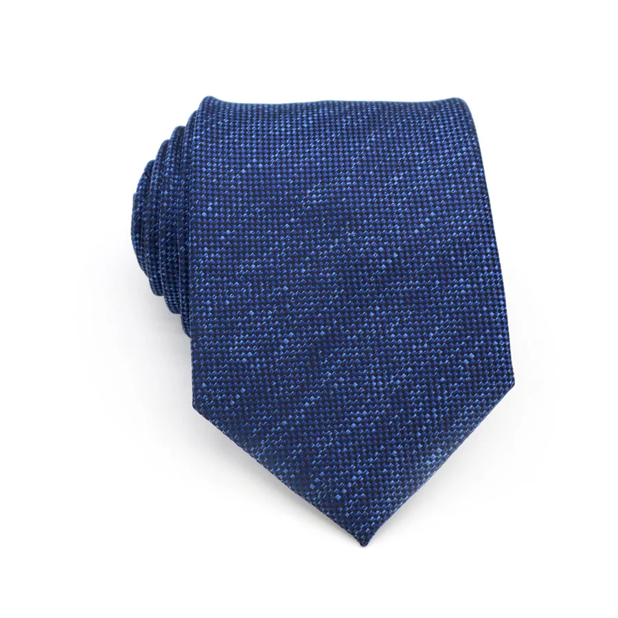 KT097 Hot 8CM Man Ties 100% Silk 8CM Classic Solid Navy Blue Neckties ...