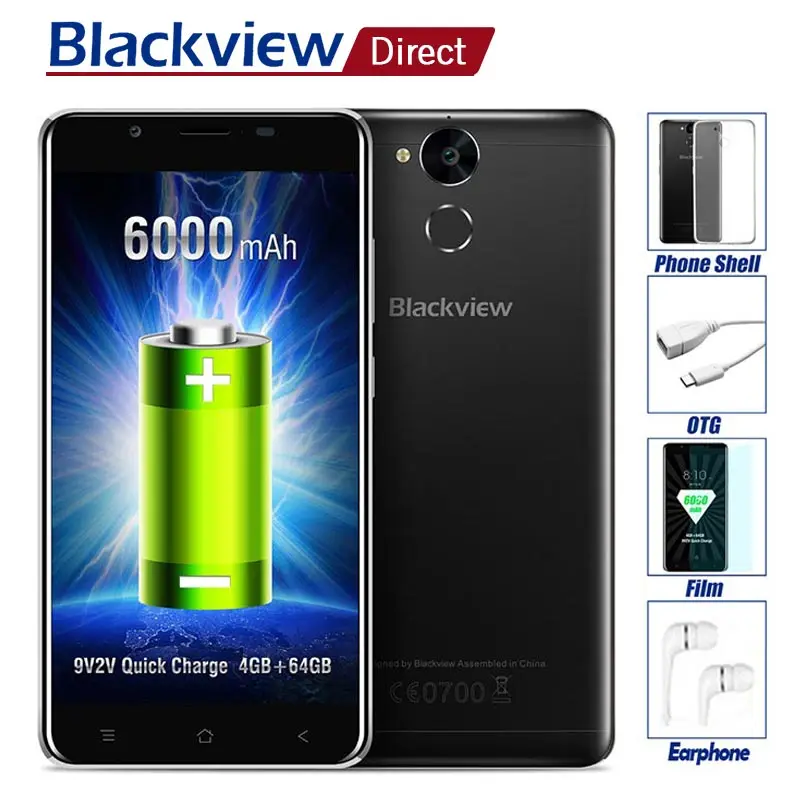 Blackview P2 смартфон 5 &quotFHD 4 Гб оперативная память 64 Встроенная Android 6 0 MT6750T Octa Core 13MP