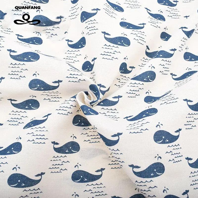 Хлопчатобумажная льняная ткань с принтом для лоскутного шитья сделай сам диван