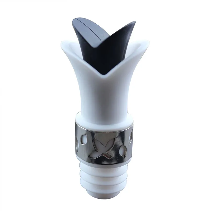 New Wine Pourer And Stopper Lily Bottle Cork And Pourer Silicone Lily