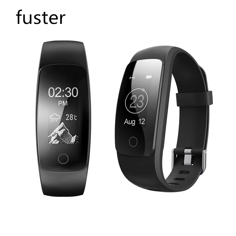 Fuster ID107 Plus Fitness Bluetooth Smart Bracelet Activity Sports Tracker Wristband with Heart Rate Band for