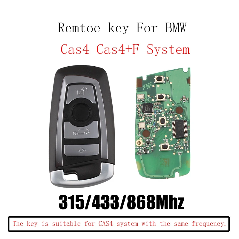 315/433/868Mhz Smart Remote Key Keyless Fob For BMW F CAS4 3 5 7 Series F01 F02 F03 F04 F11 F07 F10 F30 KR55WK49863 CAS4 System 315/433/868Mhz Smart Remote Key Keyless Fob For BMW F CAS4 3 5 7 Series F01 F02 F03 F04 F11 F07 F10 F30 KR55WK49863 CAS4 System