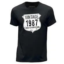 STUFF4 Hommes/Noir/Col Rond camiseta/camiseta Vintage nació en 1987/SZ Casual orgullo t camisa los hombres Unisex nuevo Fashiontshirt suelto tamaño